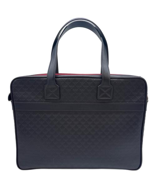 EMPORIO ARMANI（エンポリオ アルマーニ）EMPORIO ARMANI (エンポリオ アルマーニ) EMPORIO ARMANI　ビジネスバッグ ネイビー×レッドの古着・服飾アイテム
