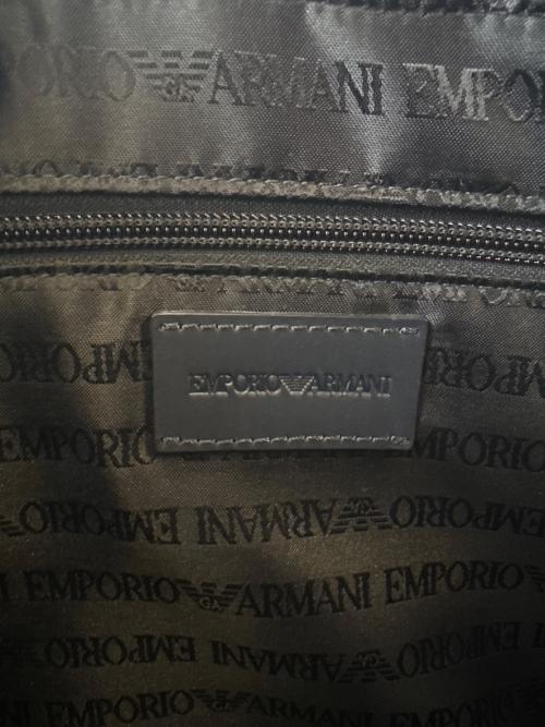 EMPORIO ARMANI（エンポリオ アルマーニ）EMPORIO ARMANI (エンポリオ アルマーニ) EMPORIO ARMANI　ビジネスバッグ ネイビー×レッドの古着・服飾アイテム