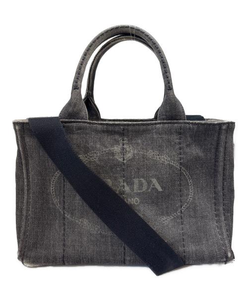 PRADA（プラダ）PRADA (プラダ) PRADA 　カナパ 　2wayトートバッグ ブラックの古着・服飾アイテム