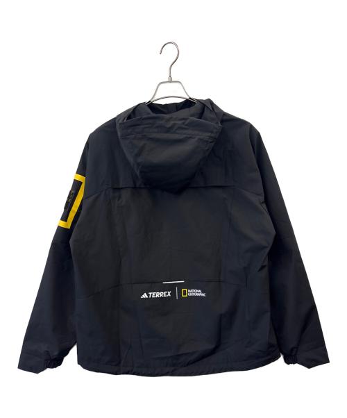 adidas（アディダス）adidas (アディダス) NATIONAL GEOGRAPHIC (ナショナルジオグラフィック) adidas × NATIONAL GEOGRAPHIC　WINDSTOPPER　ウインドブレーカー ブラック サイズ:Mの古着・服飾アイテム