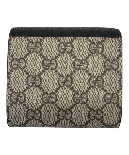 GUCCI（グッチ）GUCCI (グッチ) GUCCI ダブルG バイカラー ミディアム ウォレット 2つ折り財布の古着・服飾アイテム