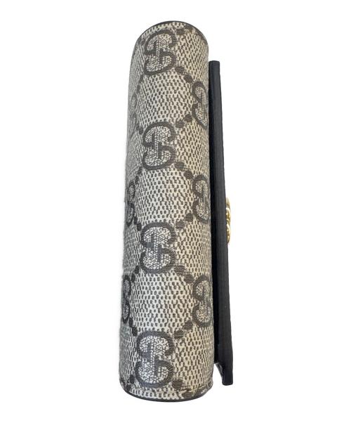 GUCCI（グッチ）GUCCI (グッチ) GUCCI ダブルG バイカラー ミディアム ウォレット 2つ折り財布の古着・服飾アイテム