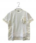 Dior×sacaiディオール×サカイ）の古着「DIOR × sacai 半袖カットソー」｜ホワイト