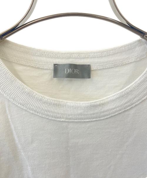 Dior（ディオール）Dior (ディオール) sacai (サカイ) DIOR × sacai 半袖カットソー ホワイト サイズ:Ｌの古着・服飾アイテム