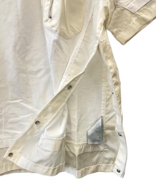 Dior（ディオール）Dior (ディオール) sacai (サカイ) DIOR × sacai 半袖カットソー ホワイト サイズ:Ｌの古着・服飾アイテム