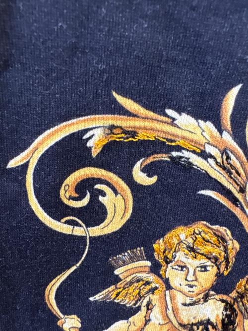 FENDI（フェンディ）FENDI (フェンディ) VERSACE (ヴェルサーチェ) FENDI　VERSACE　半袖カットソー ブラック×イエロー サイズ:Sの古着・服飾アイテム