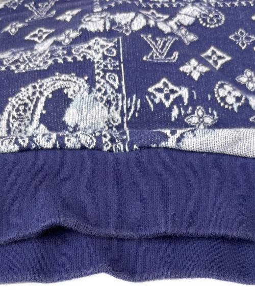 LOUIS VUITTON（ルイ ヴィトン）LOUIS VUITTON (ルイ ヴィトン) LOUIS VUITTON　ショートスリーブフーディ グレー×パープル サイズ:Mの古着・服飾アイテム