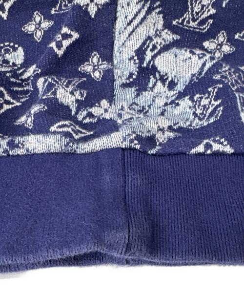 LOUIS VUITTON（ルイ ヴィトン）LOUIS VUITTON (ルイ ヴィトン) LOUIS VUITTON　ショートスリーブフーディ グレー×パープル サイズ:Mの古着・服飾アイテム