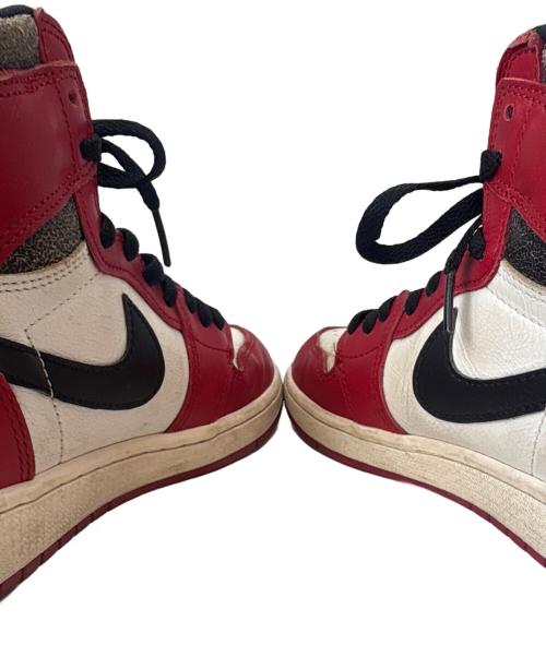 NIKE（ナイキ）NIKE (ナイキ) NIKE　AIR JORDAN 1 RETRO HIGH OG　ハイカットスニーカー ホワイト×レッド サイズ:27の古着・服飾アイテム