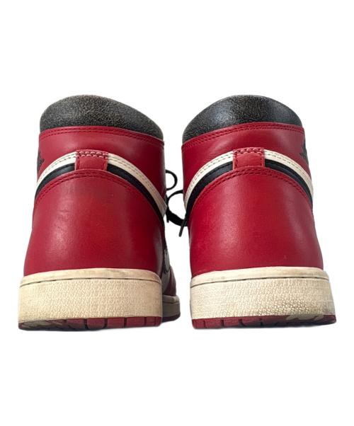 NIKE（ナイキ）NIKE (ナイキ) NIKE　AIR JORDAN 1 RETRO HIGH OG　ハイカットスニーカー ホワイト×レッド サイズ:27の古着・服飾アイテム