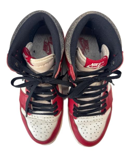 NIKE（ナイキ）NIKE (ナイキ) NIKE　AIR JORDAN 1 RETRO HIGH OG　ハイカットスニーカー ホワイト×レッド サイズ:27の古着・服飾アイテム