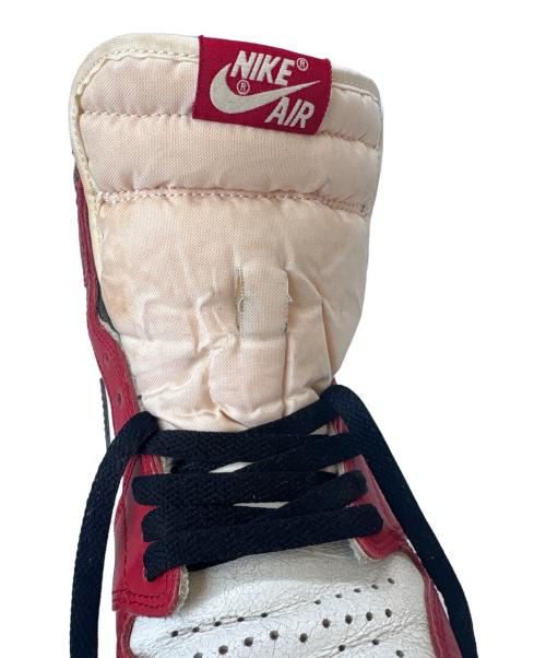 NIKE（ナイキ）NIKE (ナイキ) NIKE　AIR JORDAN 1 RETRO HIGH OG　ハイカットスニーカー ホワイト×レッド サイズ:27の古着・服飾アイテム