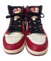 NIKE (ナイキ) NIKE　AIR JORDAN 1 RETRO HIGH OG　ハイカットスニーカー ホワイト×レッド サイズ:27：15000円