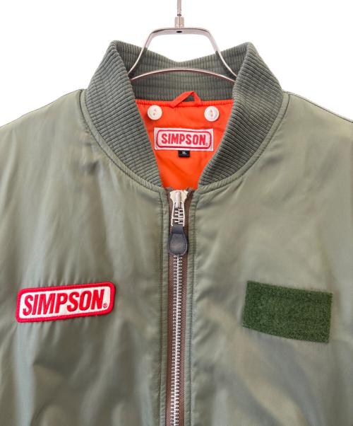 SIMPSON（シンプソン）SIMPSON (シンプソン) SIMPSON 　MA-1ジャケット オリーブ サイズ:3Lの古着・服飾アイテム