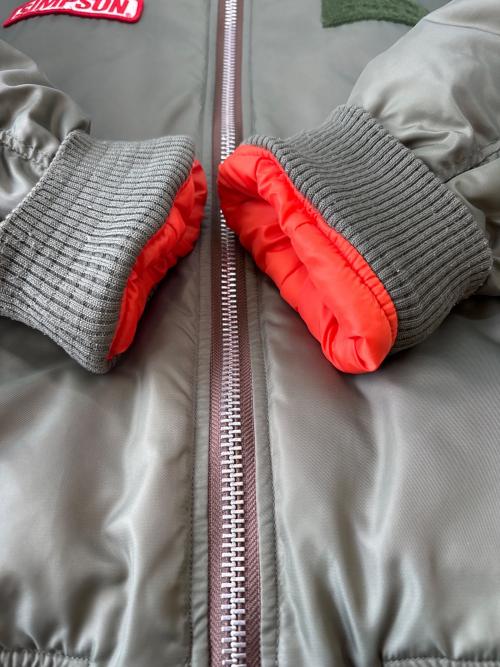 SIMPSON（シンプソン）SIMPSON (シンプソン) SIMPSON 　MA-1ジャケット オリーブ サイズ:3Lの古着・服飾アイテム