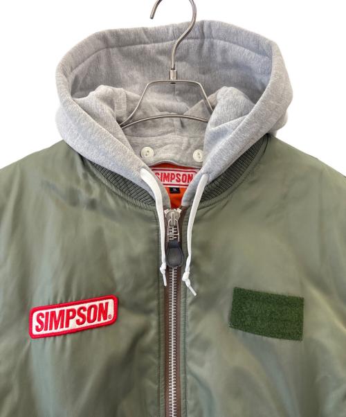 SIMPSON（シンプソン）SIMPSON (シンプソン) SIMPSON 　MA-1ジャケット オリーブ サイズ:3Lの古着・服飾アイテム