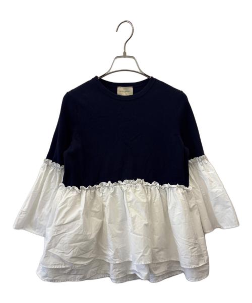 UNITED ARROWS（ユナイテッドアローズ）UNITED ARROWS (ユナイテッドアローズ) UNITED ARROWS　長袖カットソー ネイビー×ホワイト サイズ:記載なしの古着・服飾アイテム