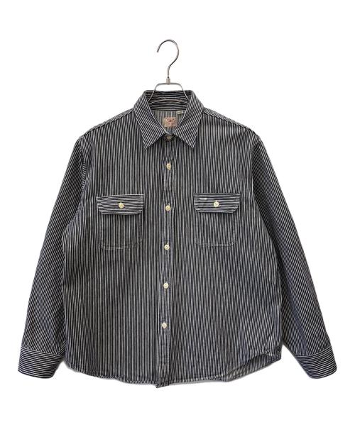 SUGAR CANE（シュガーケーン）SUGAR CANE (シュガーケーン) SUGAR CANE　HICKORY STRIPE WORK SHIRT グレー サイズ:X−LARGEの古着・服飾アイテム