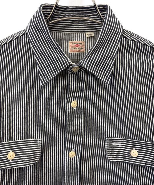 SUGAR CANE（シュガーケーン）SUGAR CANE (シュガーケーン) SUGAR CANE　HICKORY STRIPE WORK SHIRT グレー サイズ:X−LARGEの古着・服飾アイテム