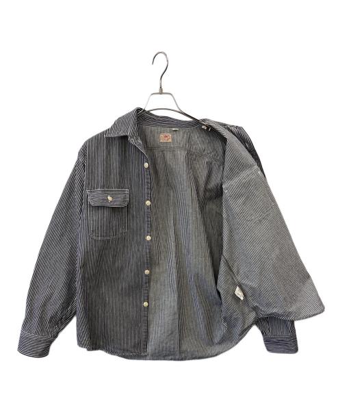 SUGAR CANE（シュガーケーン）SUGAR CANE (シュガーケーン) SUGAR CANE　HICKORY STRIPE WORK SHIRT グレー サイズ:X−LARGEの古着・服飾アイテム