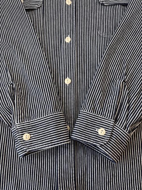 SUGAR CANE（シュガーケーン）SUGAR CANE (シュガーケーン) SUGAR CANE　HICKORY STRIPE WORK SHIRT グレー サイズ:X−LARGEの古着・服飾アイテム