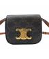 CELINE (セリーヌ) CELINE トリオンフ　ショルダーポーチ ブラック×ブラウン：100000円