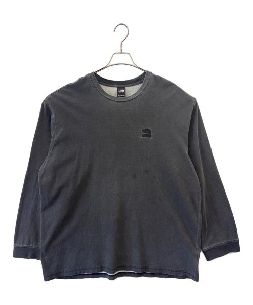 THE NORTH FACE（ザ ノース フェイス）THE NORTH FACE (ザ ノース フェイス) SUPREME (シュプリーム) THE NORTH FACE × Supreme　Pigment Printed L/S Tee ブラック サイズ:ASIA XXLの古着・服飾アイテム