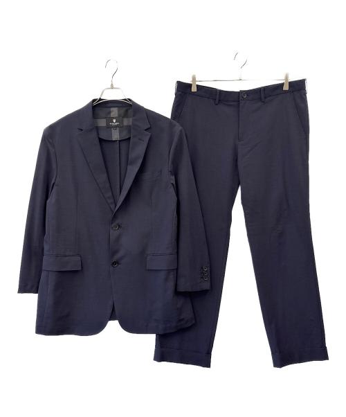 BLACK LABEL CRESTBRIDGE（ブラックレーベル クレストブリッジ）BLACK LABEL CRESTBRIDGE (ブラックレーベル クレストブリッジ) BLACK LABEL CRESTBRIDGE　セットアップスーツ ネイビー サイズ:ジャケット・パンツLLの古着・服飾アイテム