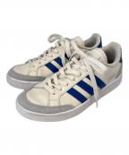 adidasアディダス）の古着「adidas　ローカットスニーカー」｜アイボリー×ブルー