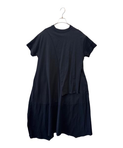 HeRIN.CYE（ヘリンドットサイ）HeRIN.CYE (ヘリンドットサイ) HeRIN.CYE　半袖ワンピース ブラック サイズ:FREEの古着・服飾アイテム