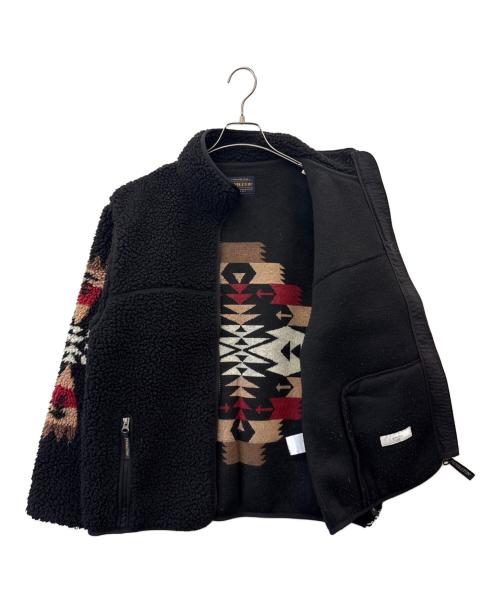 PENDLETON（ペンドルトン）PENDLETON (ペンドルトン) B:MING by BEAMS (ビーミングバイビームス) PENDLETON × B:MING by BEAMS　ボアジャケット ブラック サイズ:Sの古着・服飾アイテム