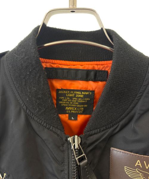 AVIREX（アヴィレックス）AVIREX (アヴィレックス) AVIREX L-2Bフライトジャケット ブラック サイズ:Ｌの古着・服飾アイテム