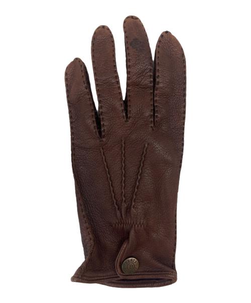 Dents（デンツ）Dents (デンツ) Dents　レザーグローブ ブラウンの古着・服飾アイテム