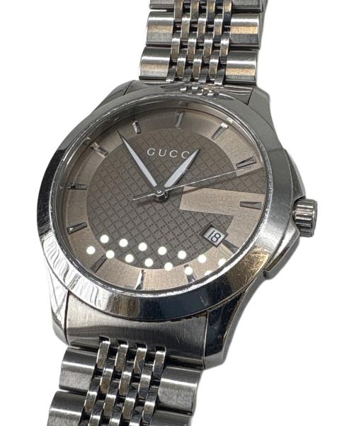 GUCCI（グッチ）GUCCI (グッチ) GUCCI　Gタイムレス　腕時計 ベージュの古着・服飾アイテム
