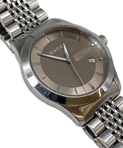 GUCCI（グッチ）GUCCI (グッチ) GUCCI　Gタイムレス　腕時計 ベージュの古着・服飾アイテム