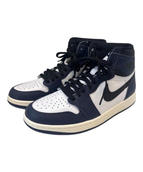 NIKE（ナイキ）NIKE (ナイキ) NIKE　Air Jordan 1 Retro High OG ホワイト×ネイビー サイズ:27.5の古着・服飾アイテム