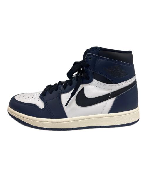 NIKE（ナイキ）NIKE (ナイキ) NIKE　Air Jordan 1 Retro High OG ホワイト×ネイビー サイズ:27.5の古着・服飾アイテム
