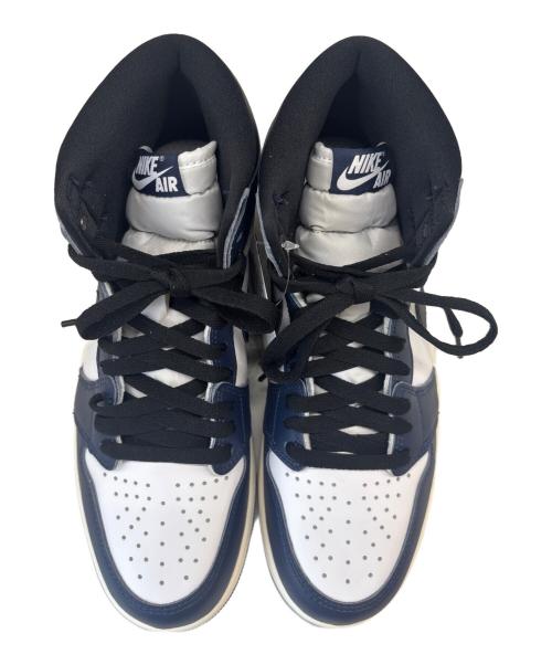 NIKE（ナイキ）NIKE (ナイキ) NIKE　Air Jordan 1 Retro High OG ホワイト×ネイビー サイズ:27.5の古着・服飾アイテム