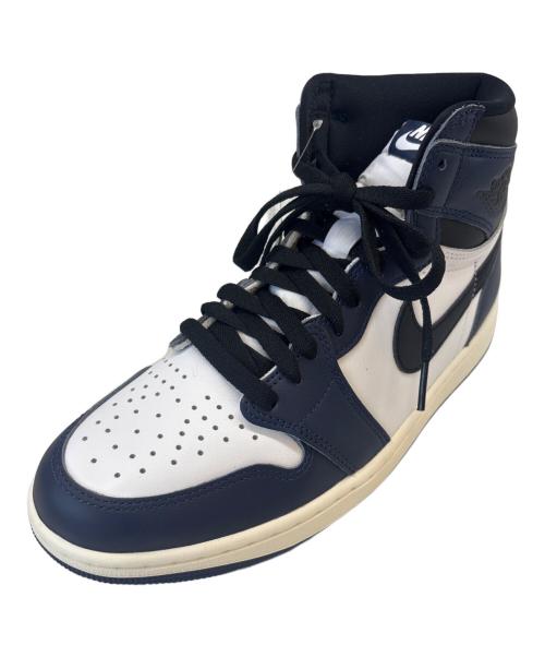 NIKE（ナイキ）NIKE (ナイキ) NIKE　Air Jordan 1 Retro High OG ホワイト×ネイビー サイズ:27.5の古着・服飾アイテム