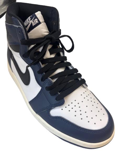 NIKE（ナイキ）NIKE (ナイキ) NIKE　Air Jordan 1 Retro High OG ホワイト×ネイビー サイズ:27.5の古着・服飾アイテム