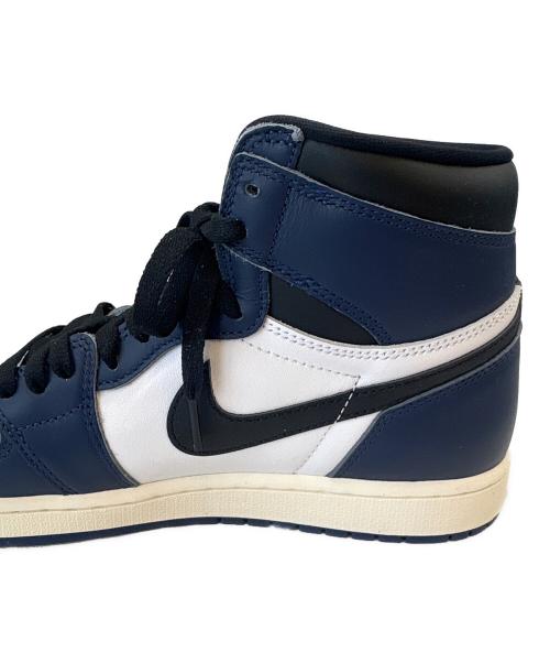 NIKE（ナイキ）NIKE (ナイキ) NIKE　Air Jordan 1 Retro High OG ホワイト×ネイビー サイズ:27.5の古着・服飾アイテム