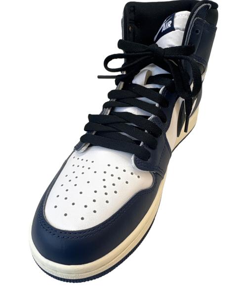 NIKE（ナイキ）NIKE (ナイキ) NIKE　Air Jordan 1 Retro High OG ホワイト×ネイビー サイズ:27.5の古着・服飾アイテム