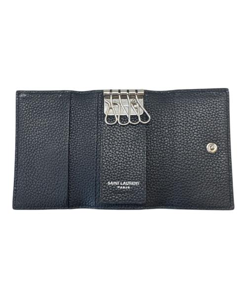 Saint Laurent Paris（サンローランパリ）Saint Laurent Paris (サンローランパリ) Saint Laurent Paris 　カサンドラ 　4連キーケース ブラックの古着・服飾アイテム