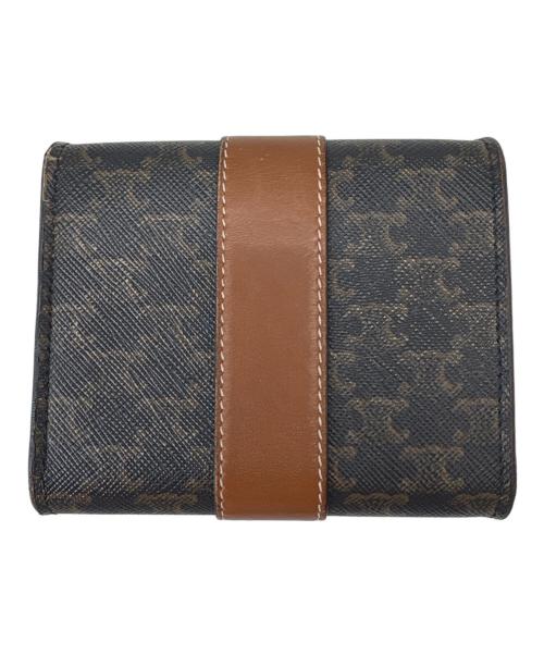 CELINE（セリーヌ）CELINE (セリーヌ) CELINE トリオンフ　3つ折り財布 ブラウンの古着・服飾アイテム