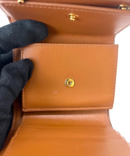 CELINE（セリーヌ）CELINE (セリーヌ) CELINE トリオンフ　3つ折り財布 ブラウンの古着・服飾アイテム