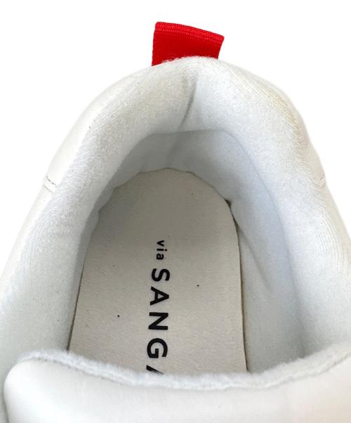 Sangacio（サンガッチョ）Sangacio (サンガッチョ) SANGACIO　にゅ～ず　スニーカー ホワイト×レッド サイズ:28の古着・服飾アイテム