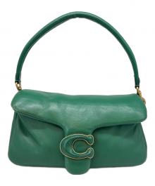 COACH（コーチ）の古着「COACH　ピロータビー　ワンショルダーバッグ」｜グリーン