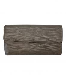 LOUIS VUITTON（ルイ ヴィトン）の古着「LOUIS VUITTON　エピ　長財布」｜グレージュ