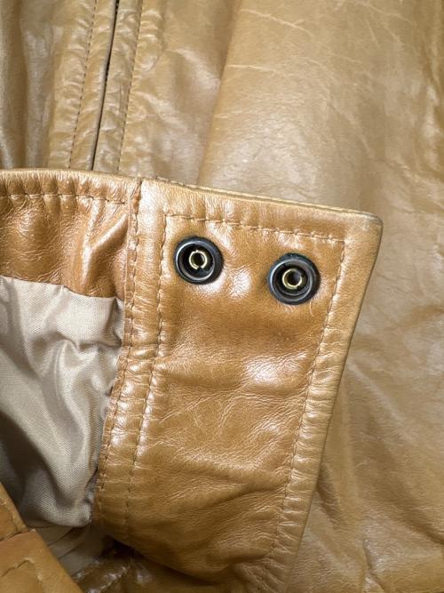 HUGO BOSS（ヒューゴ ボス）HUGO BOSS (ヒューゴ ボス) HUGO BOSS　シングルライダースジャケット ブラウン サイズ:48の古着・服飾アイテム