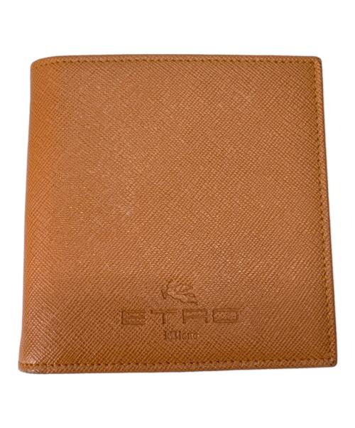 ETRO（エトロ）ETRO (エトロ) ETRO 2つ折り財布 ベージュ×ブラウンの古着・服飾アイテム